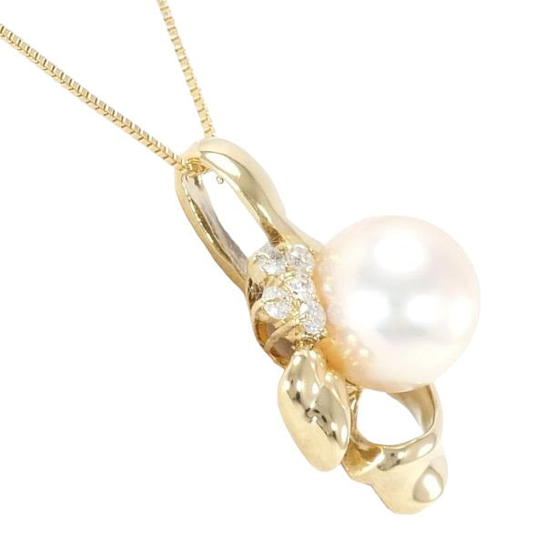 ネックレス
ダイヤ パール K18 K18イエローゴールド ネックレス イエローゴールド 【SS】
【中古】