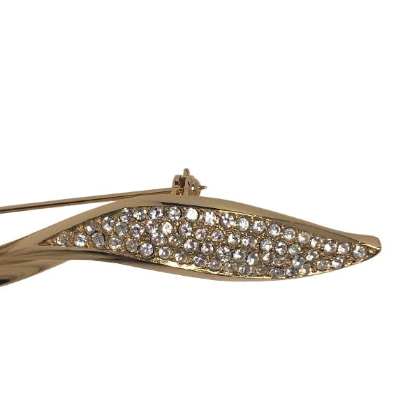 クリスチャンディオール Christian Dior ブローチ
回転ピンタイプ リーフモチーフ パヴェビジュー ゴールド 【SS】
【中古】