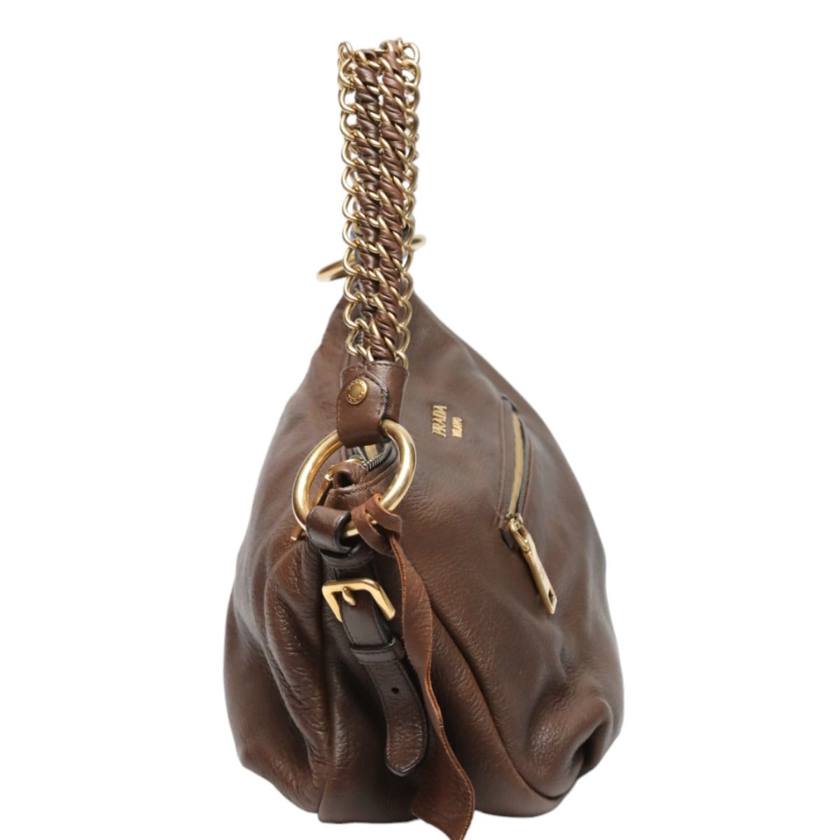 プラダ PRADA ショルダーバッグ
ワンショルダーバック レザー レザー ブラウン 【SS】
【中古】