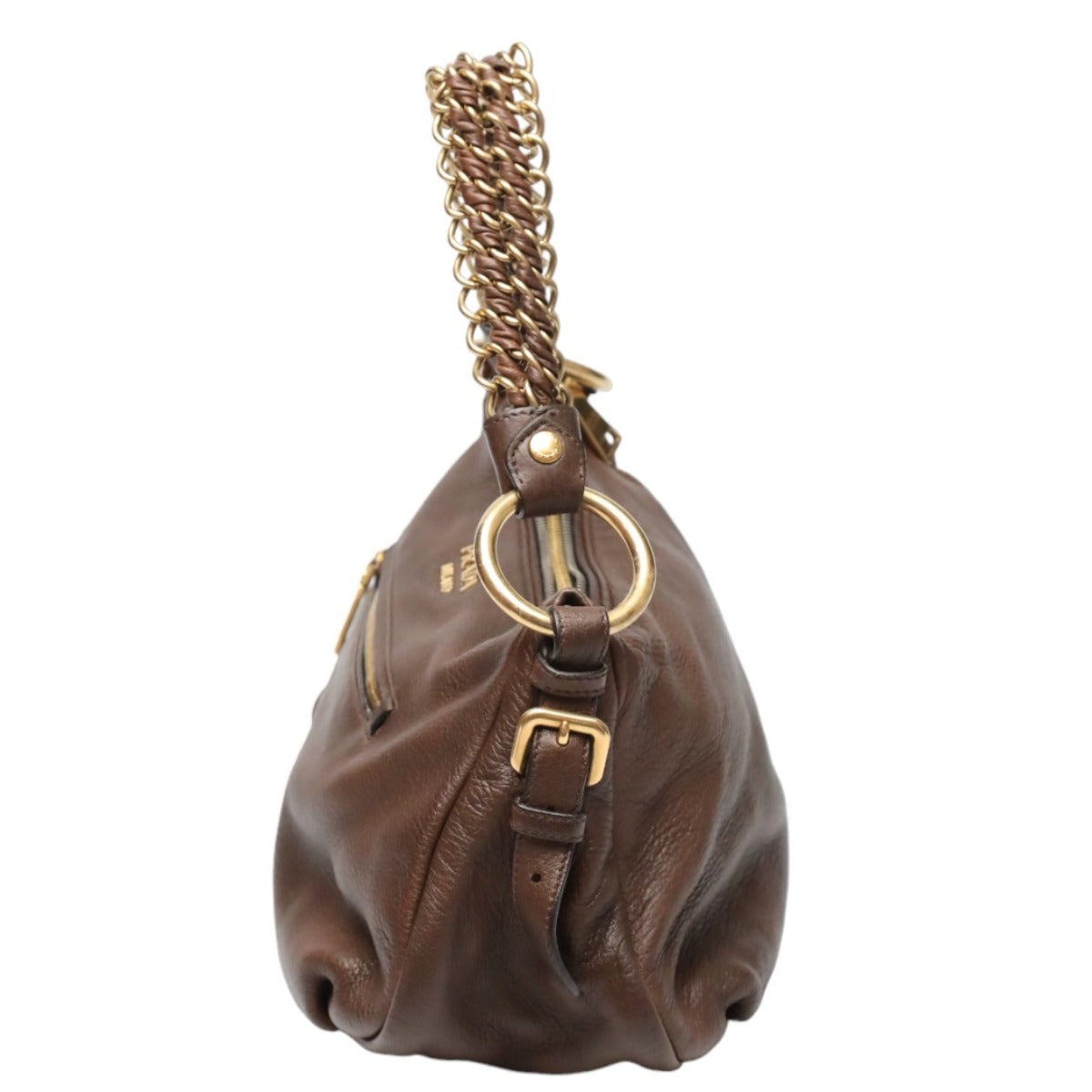 プラダ PRADA ショルダーバッグ
ワンショルダーバック レザー レザー ブラウン 【SS】
【中古】