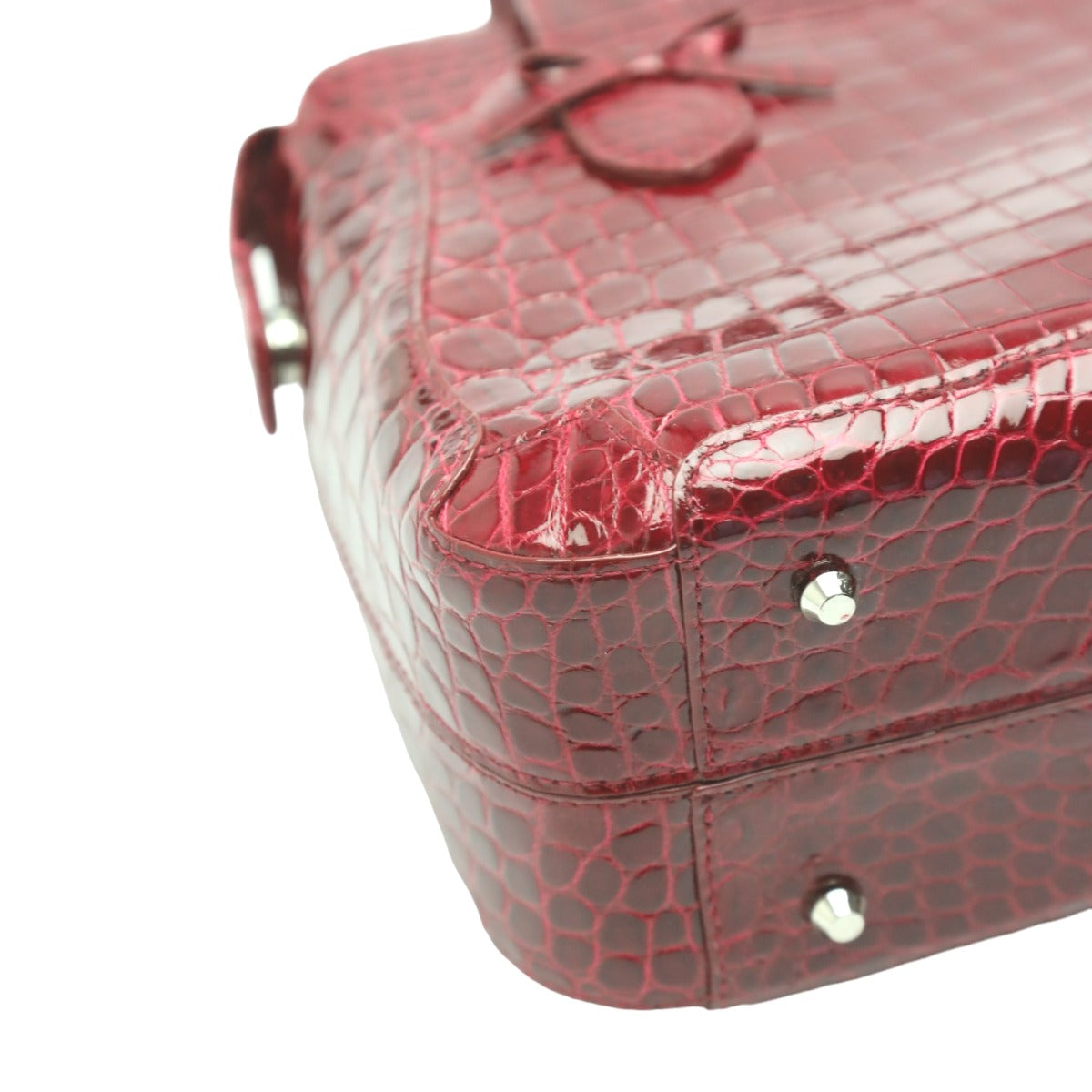 クロコダイル CROCODILE ハンドバッグ
ハンドバッグ パスケース付き シャイニング クロコダイル GRES PARIS レッド 【SS】
【中古】