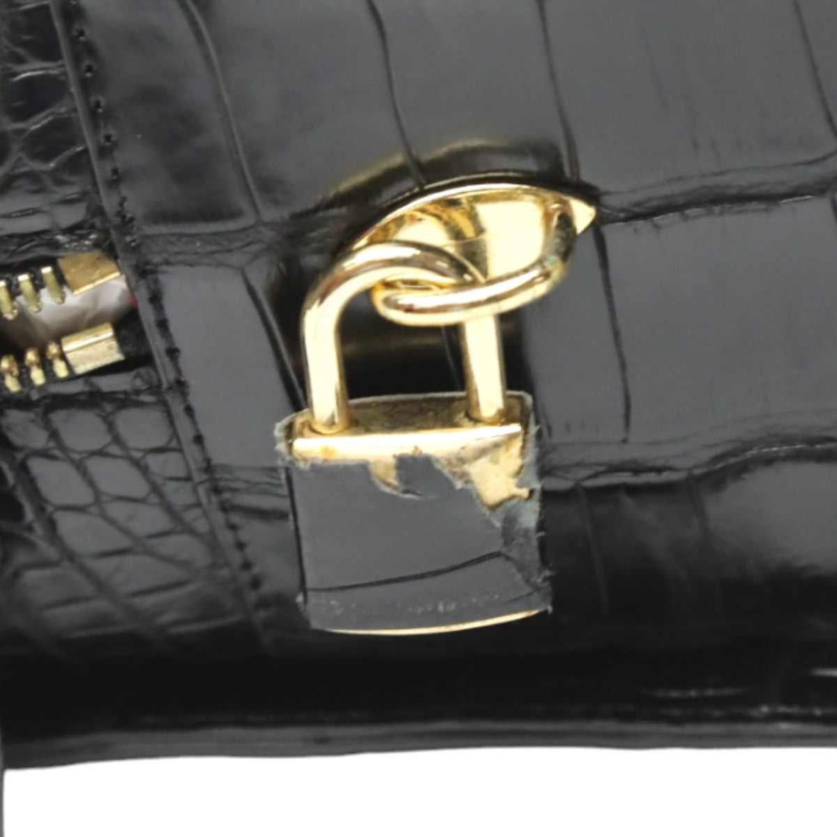 クロコダイル CROCODILE ハンドバッグ
ミニボストンバッグ クロコダイル 黒 【SS】
【中古】