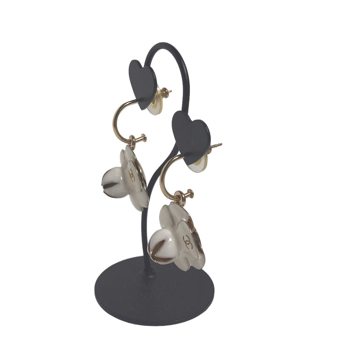 シャネル CHANEL ピアス
フープピアス ココマーク 02P 大ぶり 揺れる カメリア メタル ホワイト/ゴールド 【SS】
【中古】