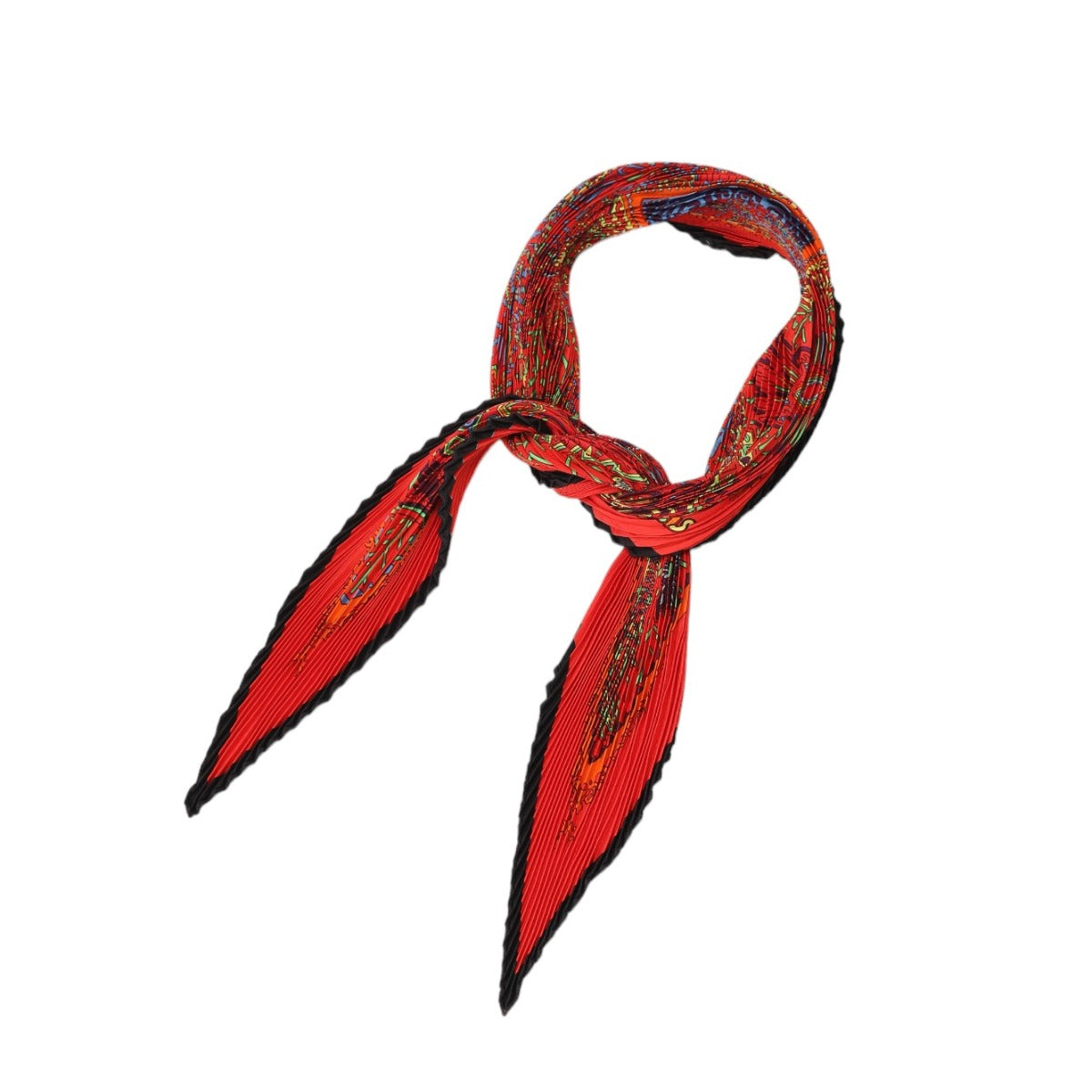 エルメス HERMES スカーフ
プリーツスカーフ パナマのクナ族の伝説 シルク100% シルク レッド 【SS】
【中古】
