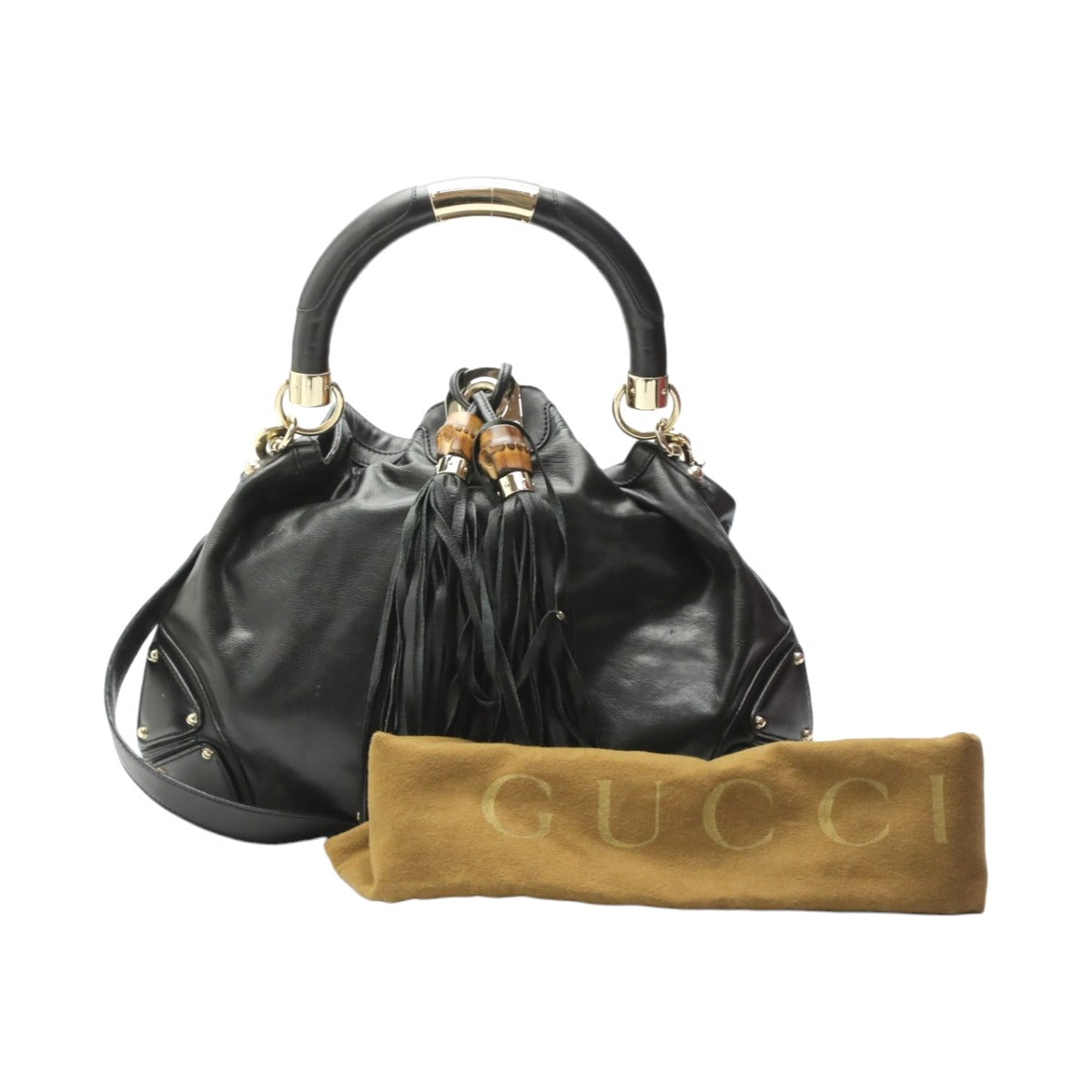 グッチ GUCCI トートバッグ
2WAYバッグ レザー インディ レザー 185566 ブラック 【SS】
【中古】