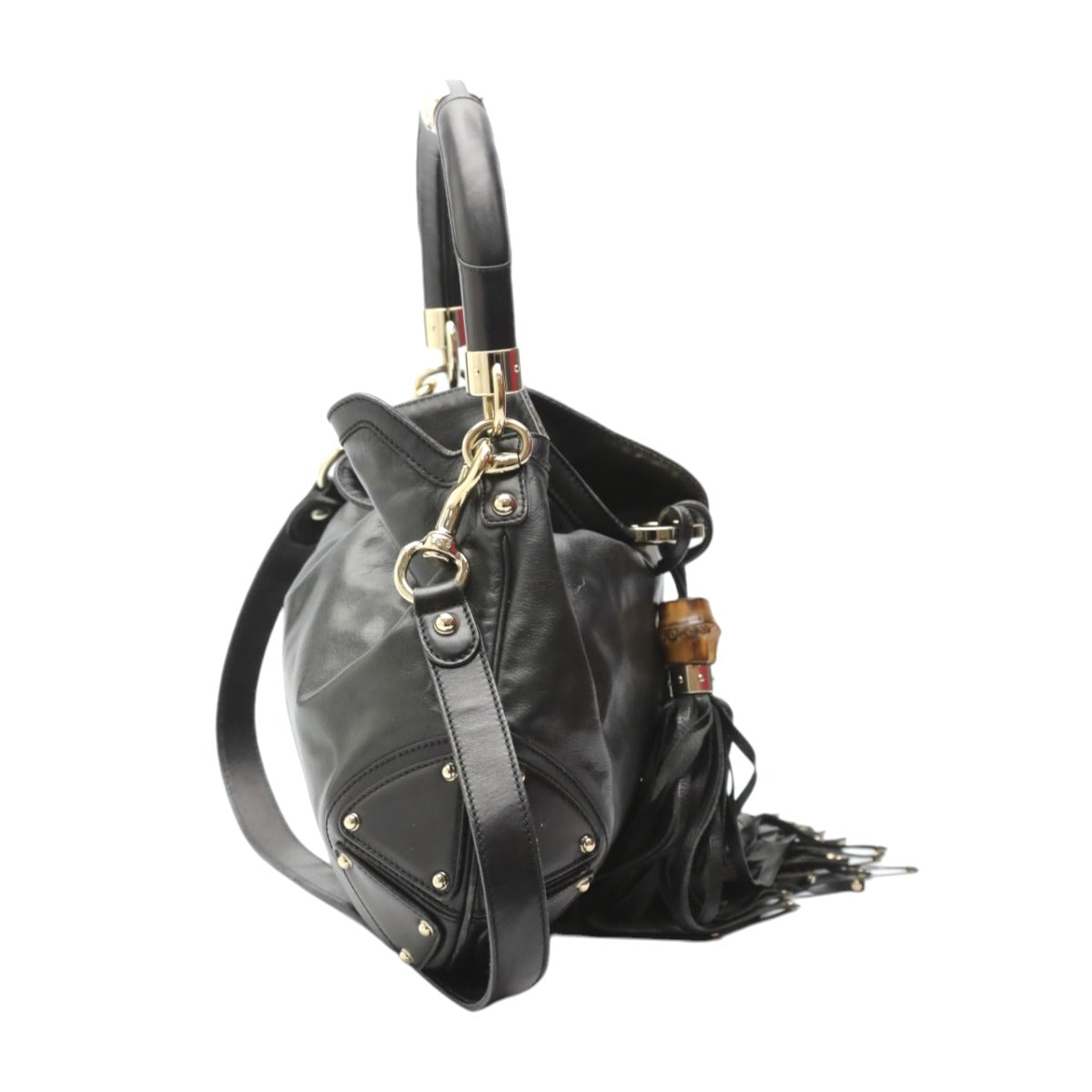 グッチ GUCCI トートバッグ
2WAYバッグ レザー インディ レザー 185566 ブラック 【SS】
【中古】