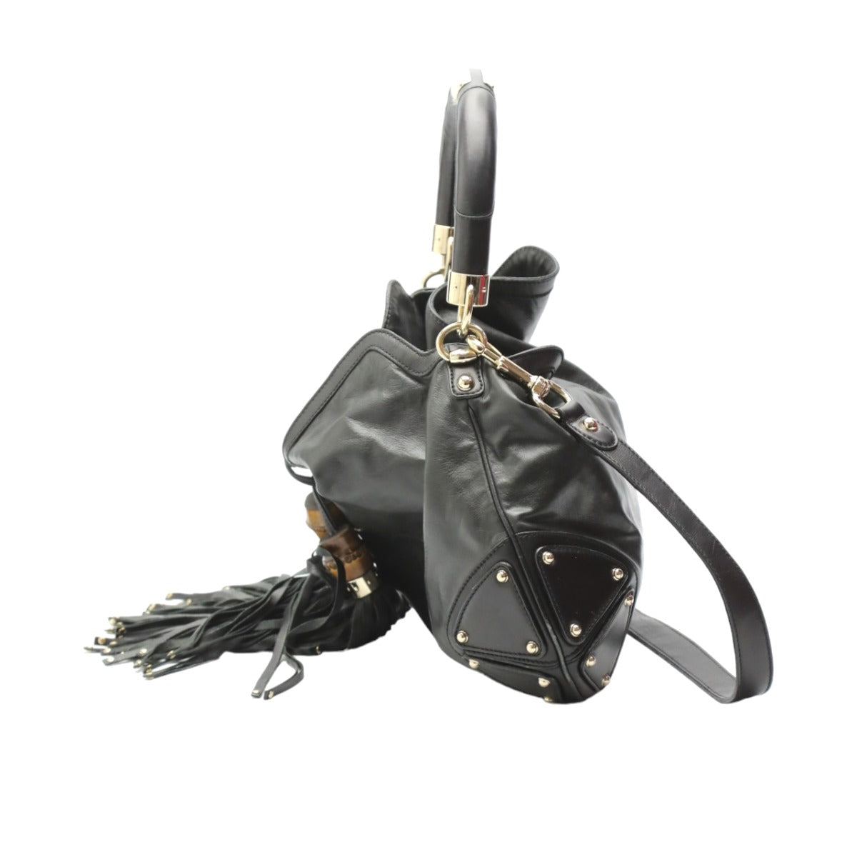 グッチ GUCCI トートバッグ
2WAYバッグ レザー インディ レザー 185566 ブラック 【SS】
【中古】