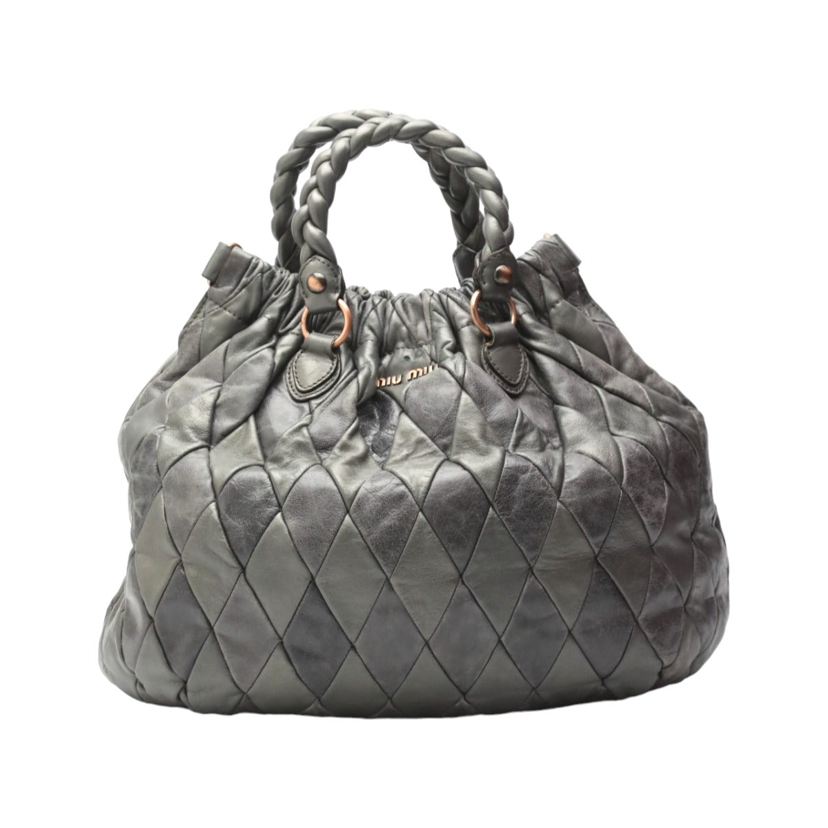 ミュウミュウ MIUMIU ショルダーバッグ
MIUMIU 2WAY キルティング カーフ グレー 【SS】
【中古】
