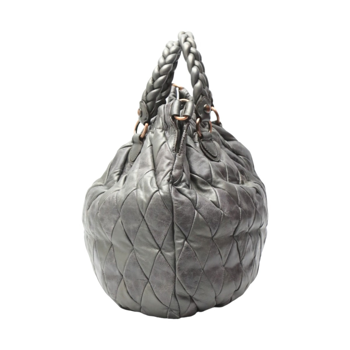 ミュウミュウ MIUMIU ショルダーバッグ
MIUMIU 2WAY キルティング カーフ グレー 【SS】
【中古】