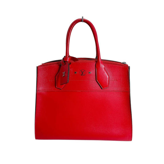 ルイヴィトン LOUIS VUITTON ハンドバッグ
 ハンドバッグ アンフィニ シティスティーマーPM カーフ M53029 レッド LV
 【SS】
 【中古】