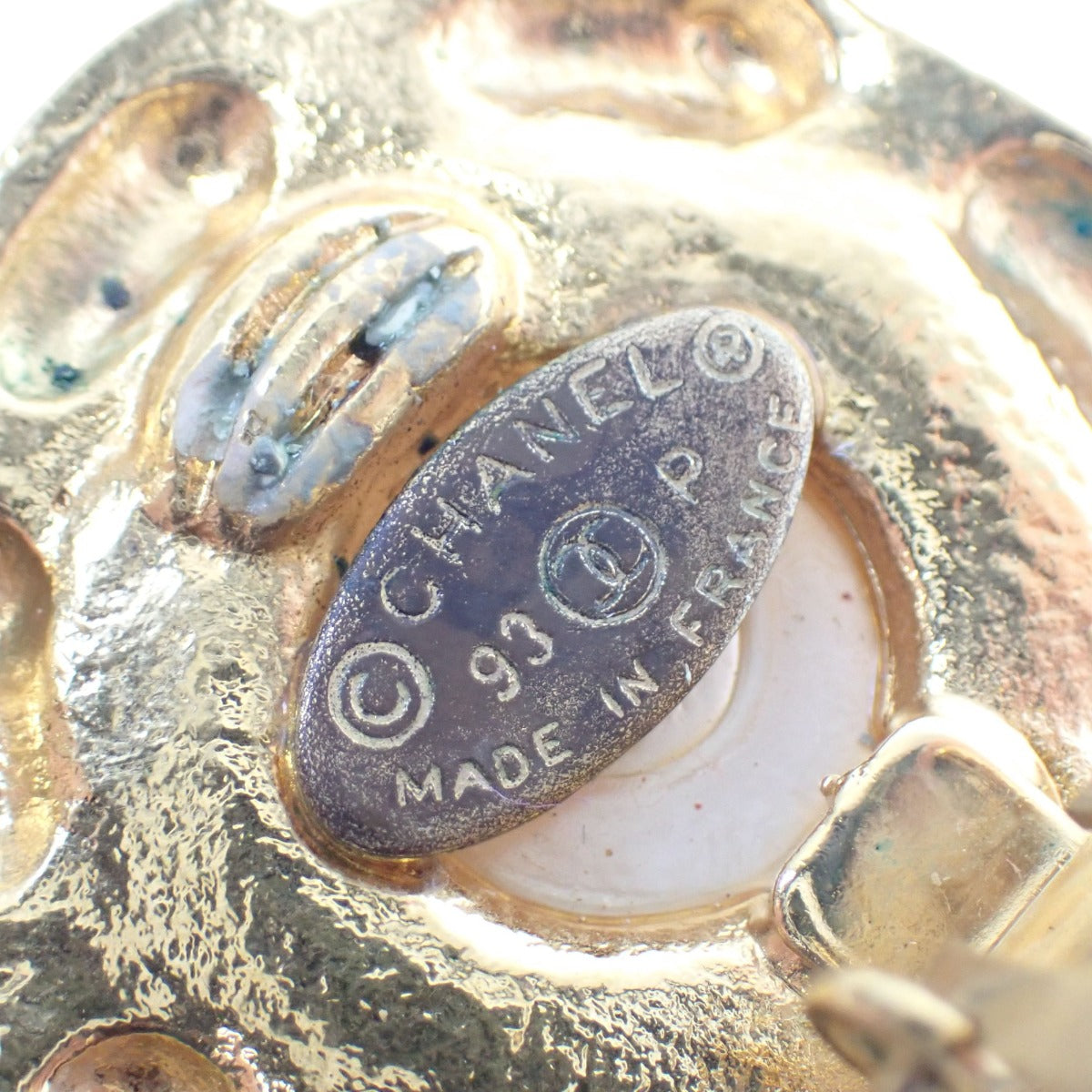 シャネル CHANEL イヤリング
フェイクパール マメ有 ゴム無 GP 93P ゴールド 【SS】
【中古】