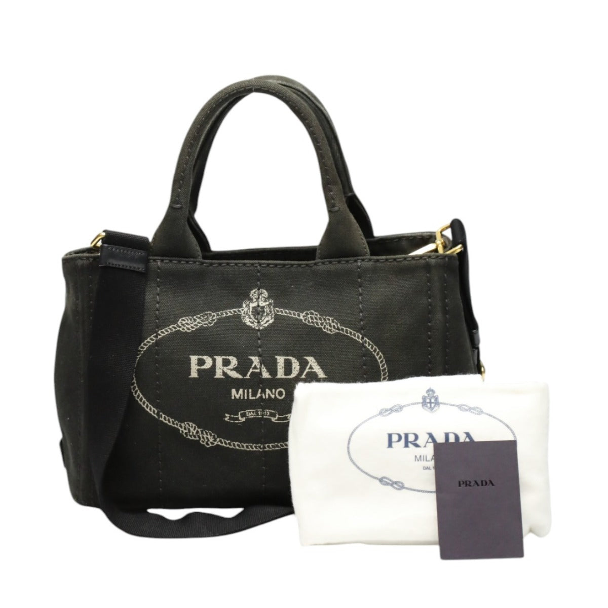 プラダ PRADA トートバッグ
ハンドバック カナパ カナパトート キャンバス 1BG439 ブラック 【SS】
【中古】
