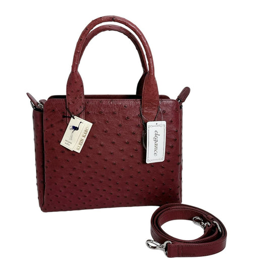 ハンドバッグ
 ショルダーバッグ FHEAN オーストフルバッグ オーストリッチ OWYA-35003 レッド