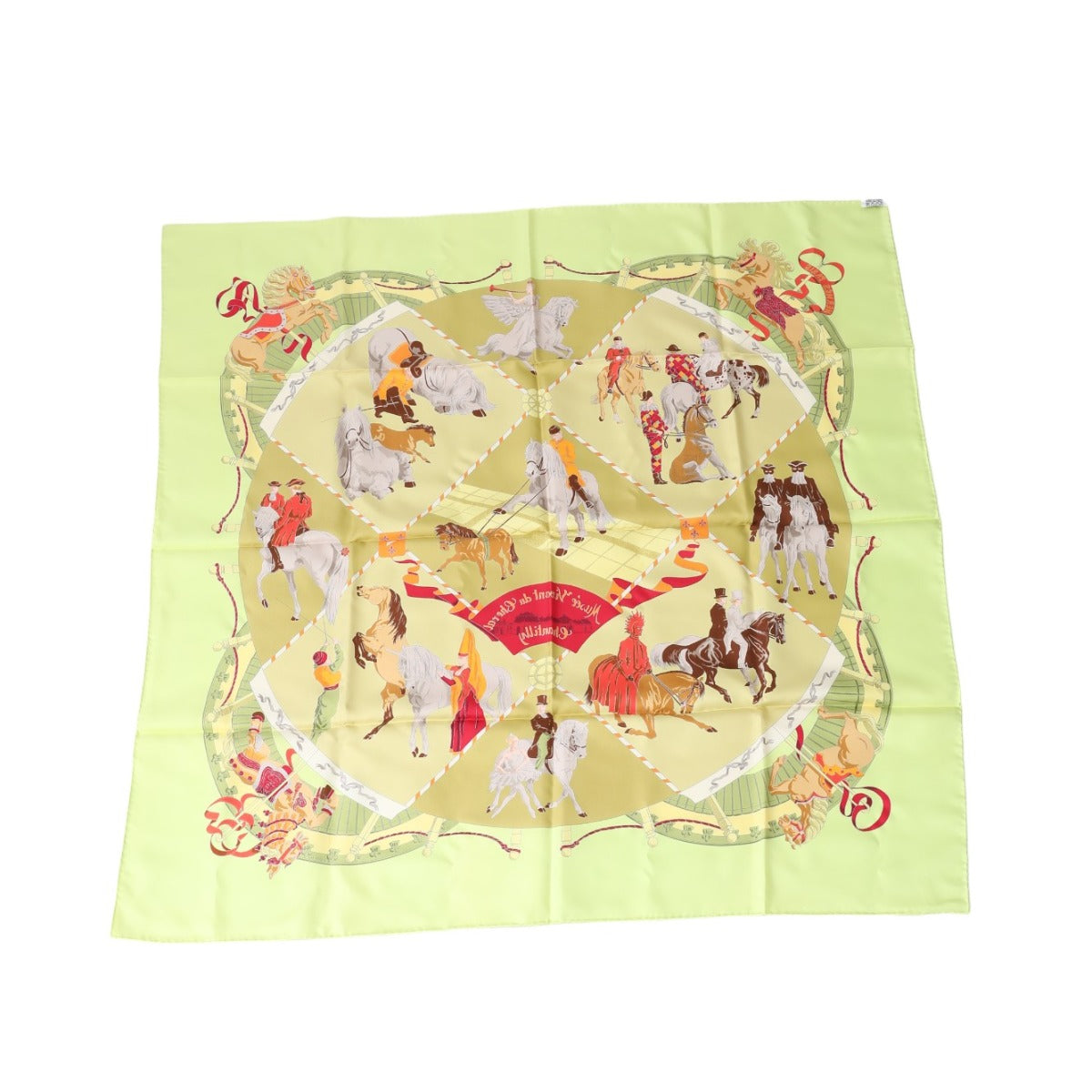 エルメス HERMES スカーフ
ストール シャンティイ城馬の博物館 カレ90 シルク 黄緑 【SS】
【中古】
