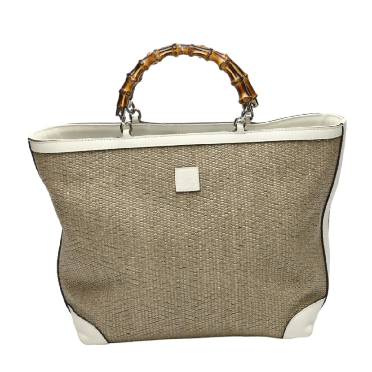 グッチ GUCCI ハンドバッグ
ハンドバッグ ストロー レザー バンブーショッパー キャンバス 311175 ベージュ×ホワイト 【SS】
【中古】