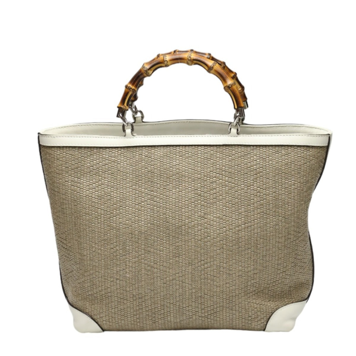 グッチ GUCCI ハンドバッグ
ハンドバッグ ストロー レザー バンブーショッパー キャンバス 311175 ベージュ×ホワイト 【SS】
【中古】