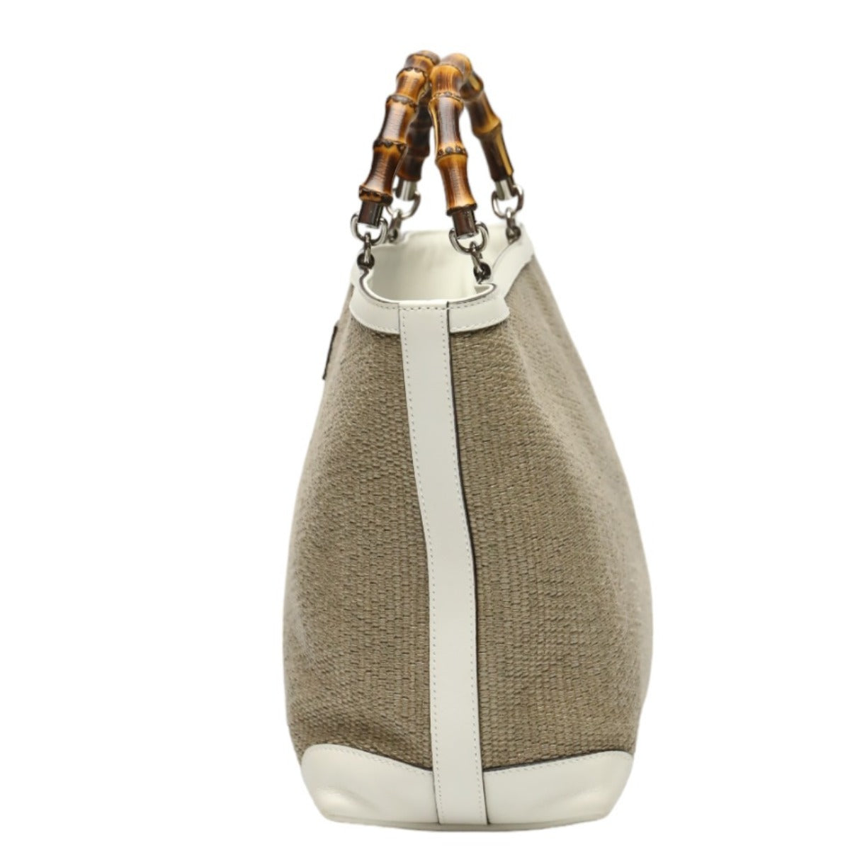 グッチ GUCCI ハンドバッグ
ハンドバッグ ストロー レザー バンブーショッパー キャンバス 311175 ベージュ×ホワイト 【SS】
【中古】