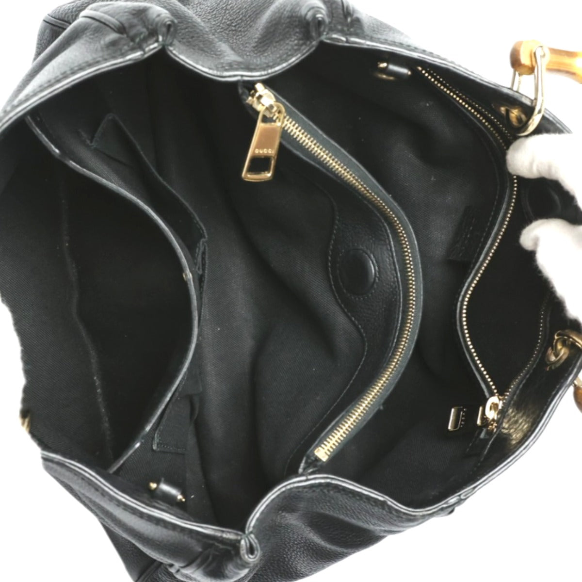 グッチ GUCCI ハンドバッグ
2WAYバッグ レザー バンブー ショッパー レザー 323660 ブラック 【SS】
【中古】