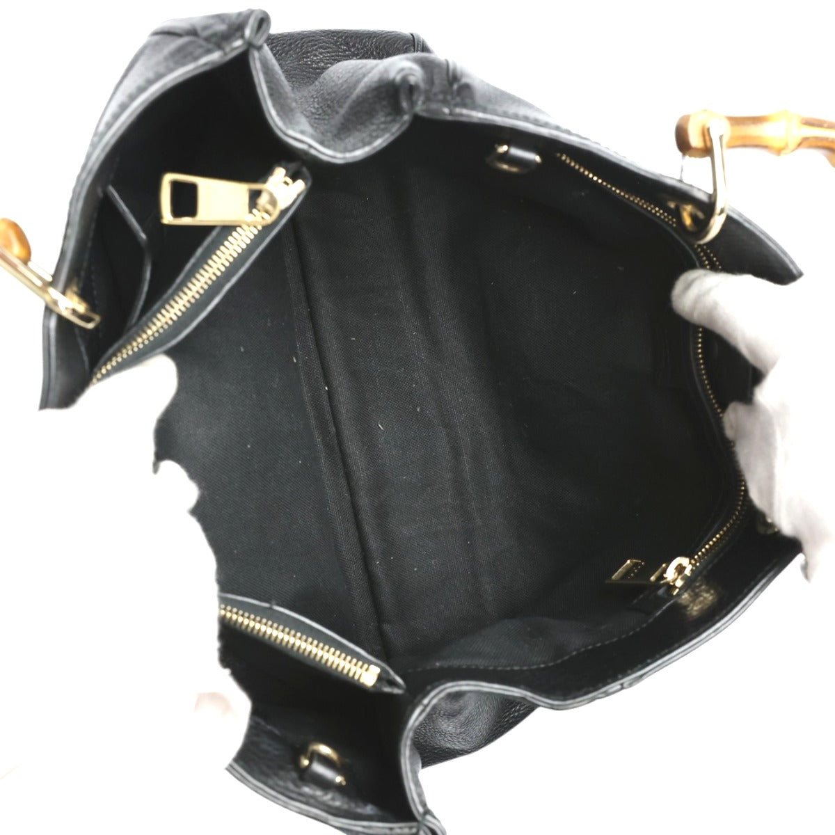 グッチ GUCCI ハンドバッグ
2WAYバッグ レザー バンブー ショッパー レザー 323660 ブラック 【SS】
【中古】