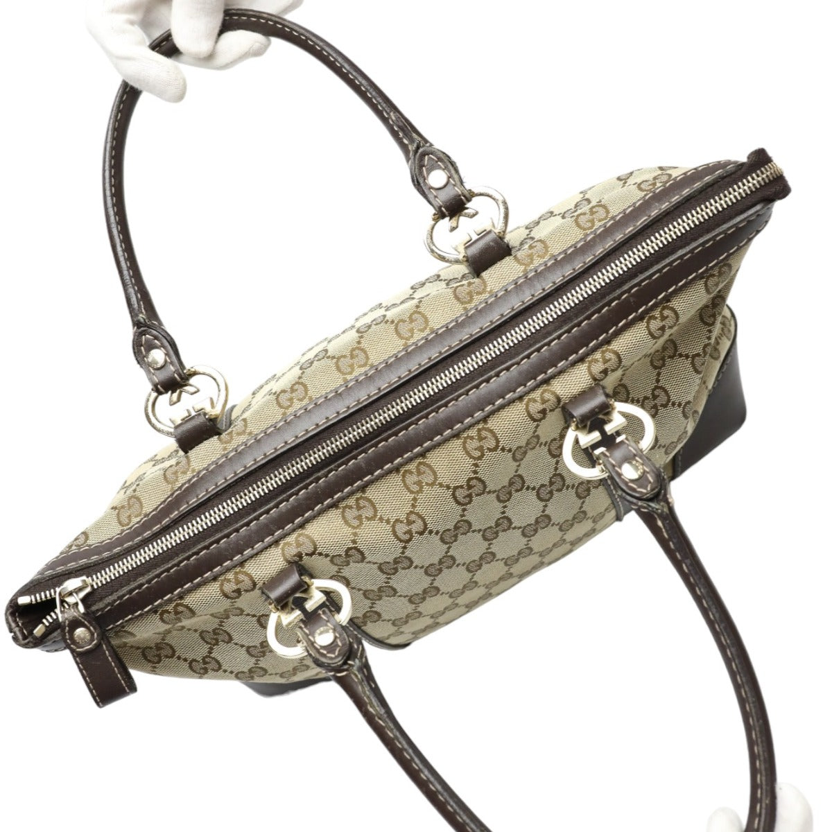 グッチ GUCCI トートバッグ
ハンドバッグ GG柄 キャンバス GGキャンバス 257069 ベージュ 【SS】
【中古】