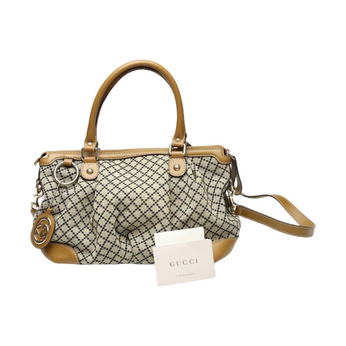 グッチ GUCCI トートバッグ
2WAYショルダーバッグ ディアマンテ キャンバス 247902 ベージュ×ブラウン 【SS】
【中古】