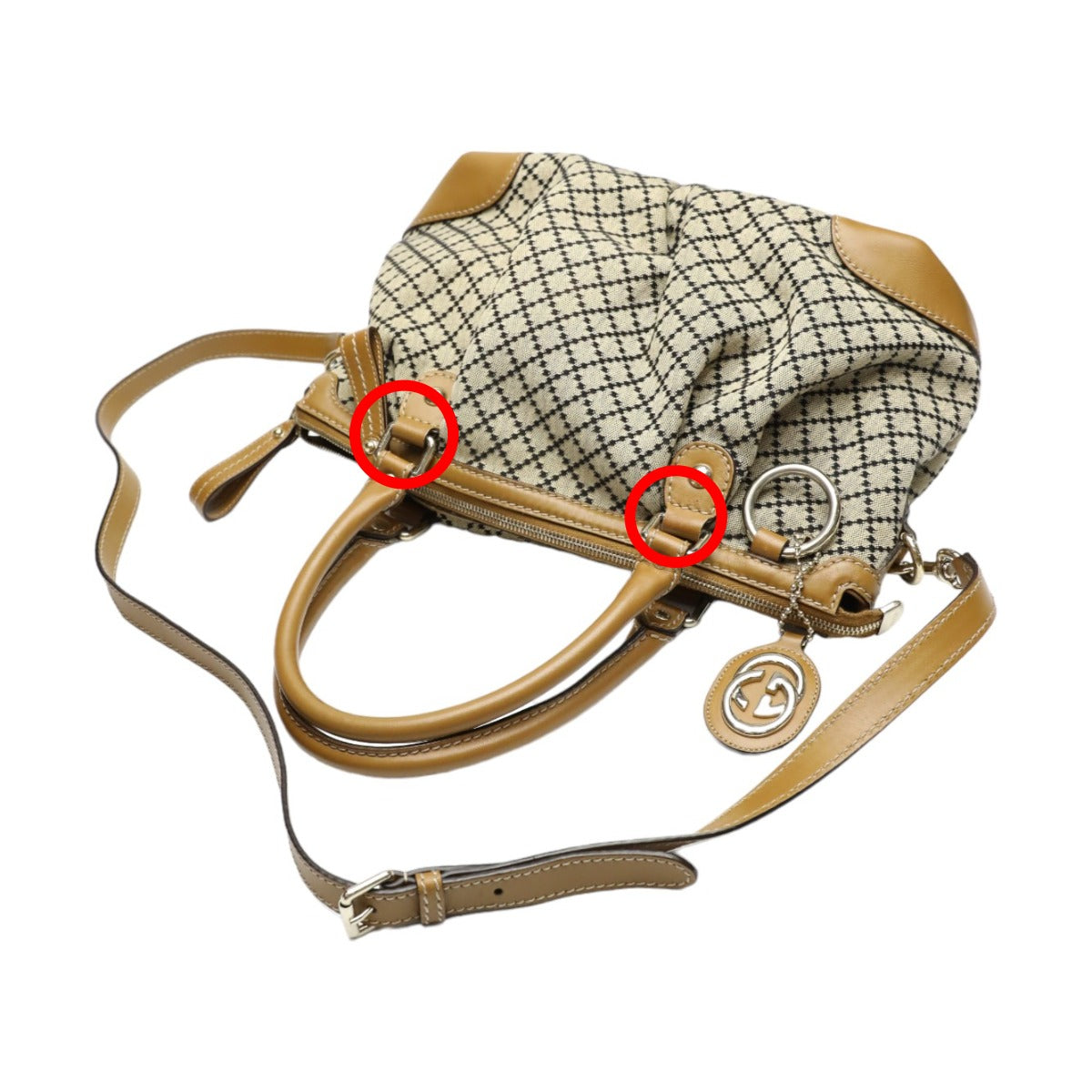 グッチ GUCCI トートバッグ
2WAYショルダーバッグ ディアマンテ キャンバス 247902 ベージュ×ブラウン 【SS】
【中古】