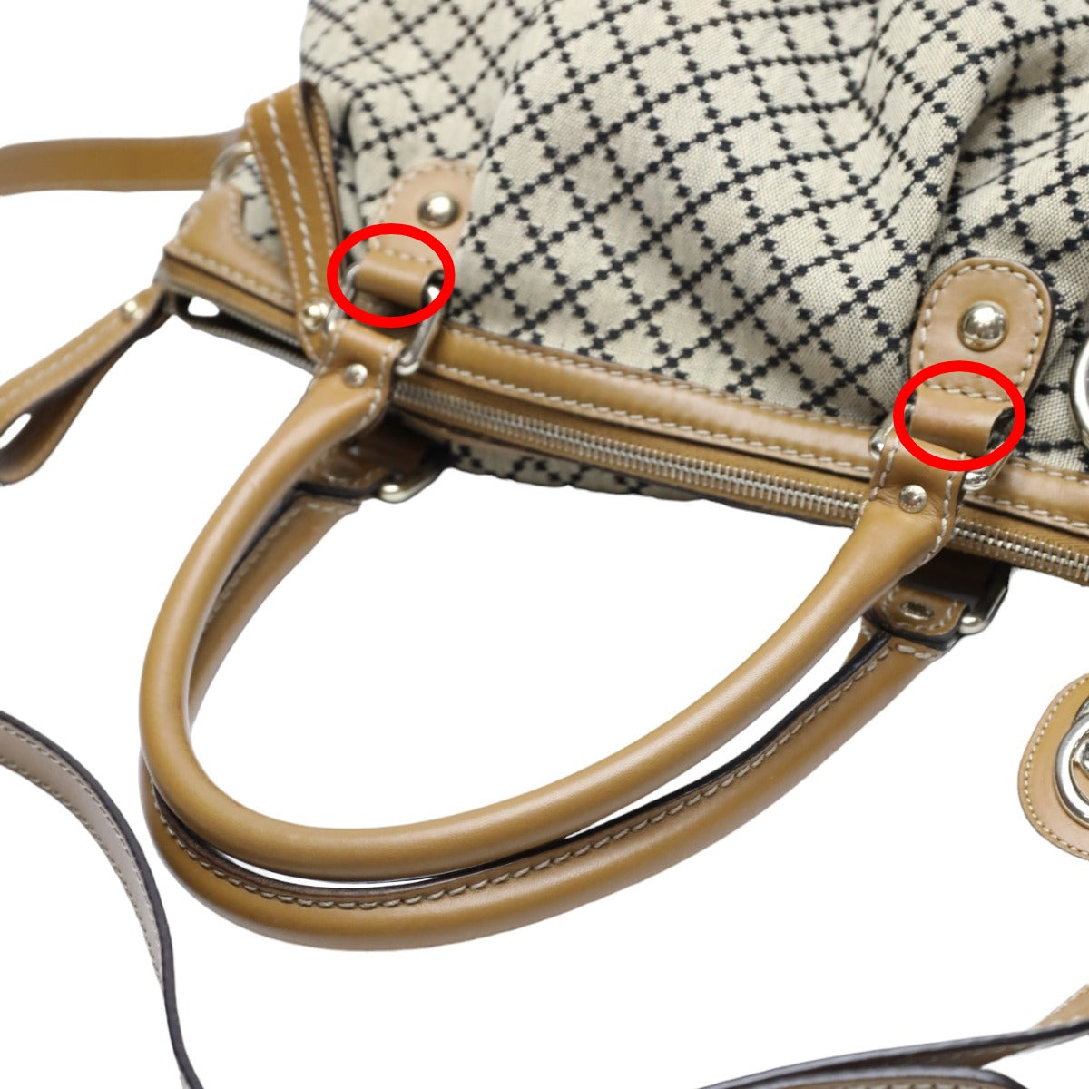 グッチ GUCCI トートバッグ
2WAYショルダーバッグ ディアマンテ キャンバス 247902 ベージュ×ブラウン 【SS】
【中古】