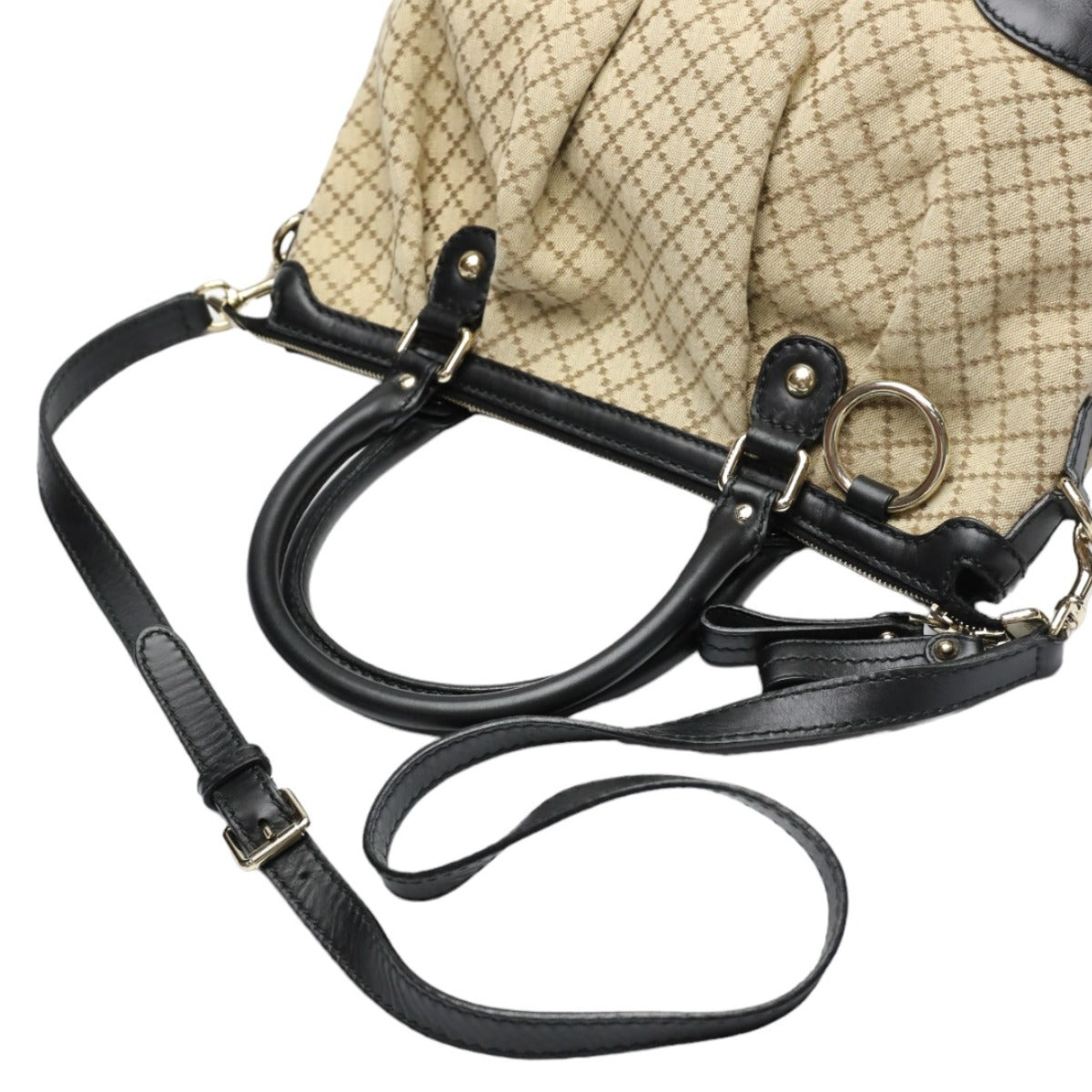 グッチ GUCCI ショルダーバッグ
2WAYショルダーバッグ ディアマンテ キャンバス 247902 ブラック×ベージュ 【SS】
【中古】