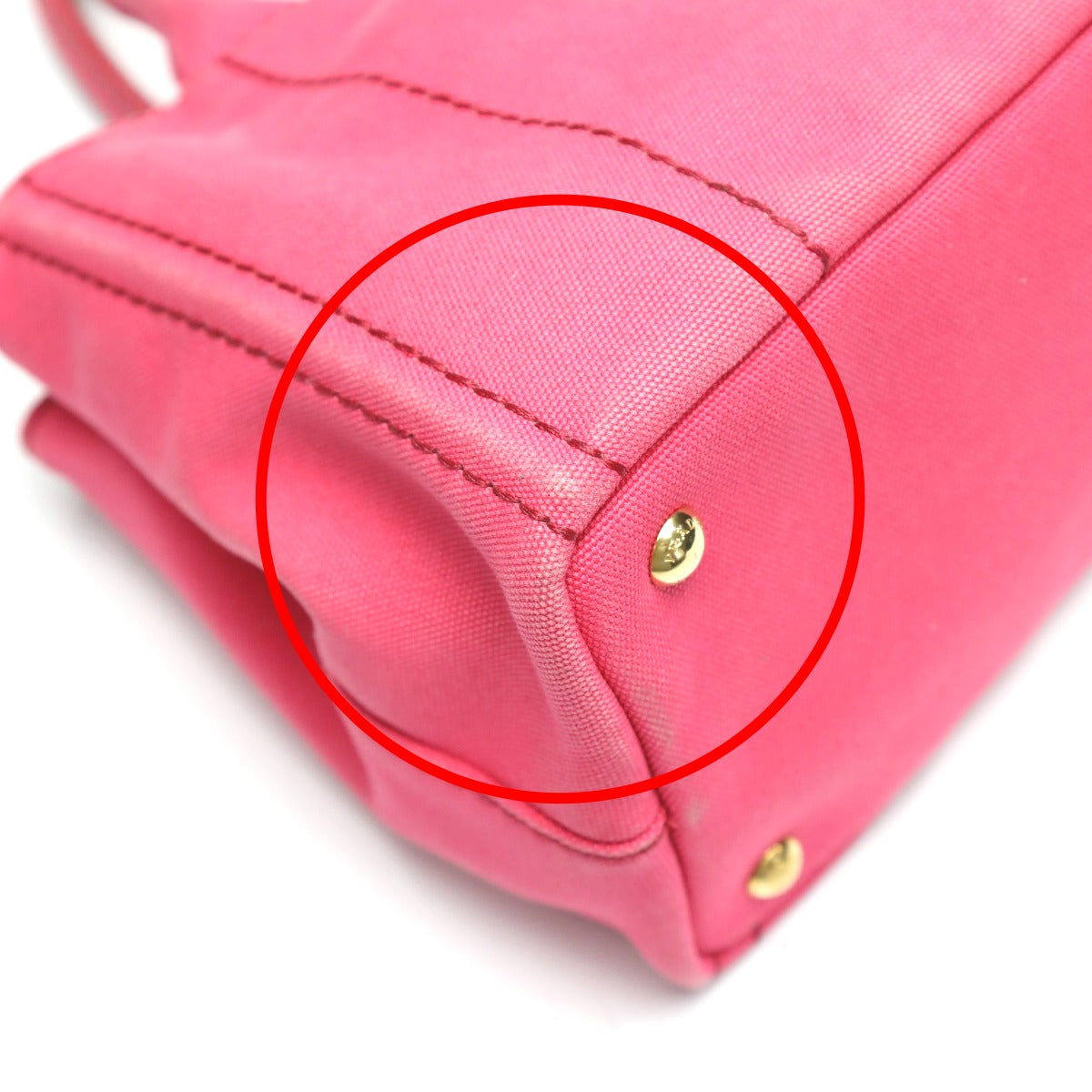 プラダ PRADA トートバッグ
ハンドバック カナパ カナパミニトート キャンバス 1BG439 ピンク 【SS】
【中古】