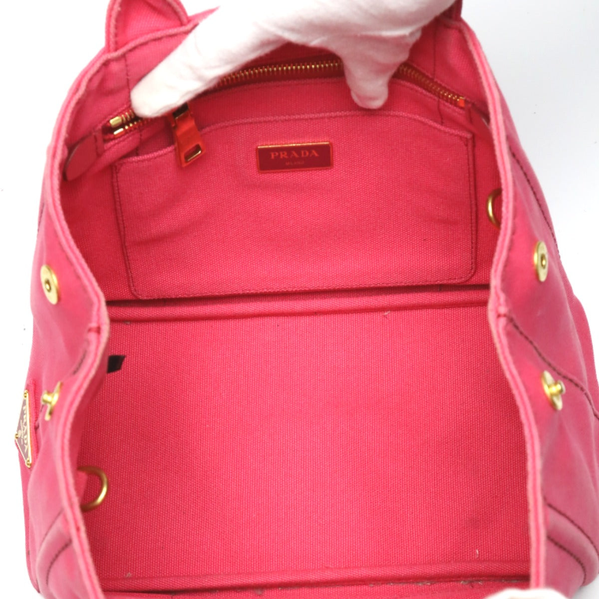 プラダ PRADA トートバッグ
ハンドバック カナパ カナパミニトート キャンバス 1BG439 ピンク 【SS】
【中古】