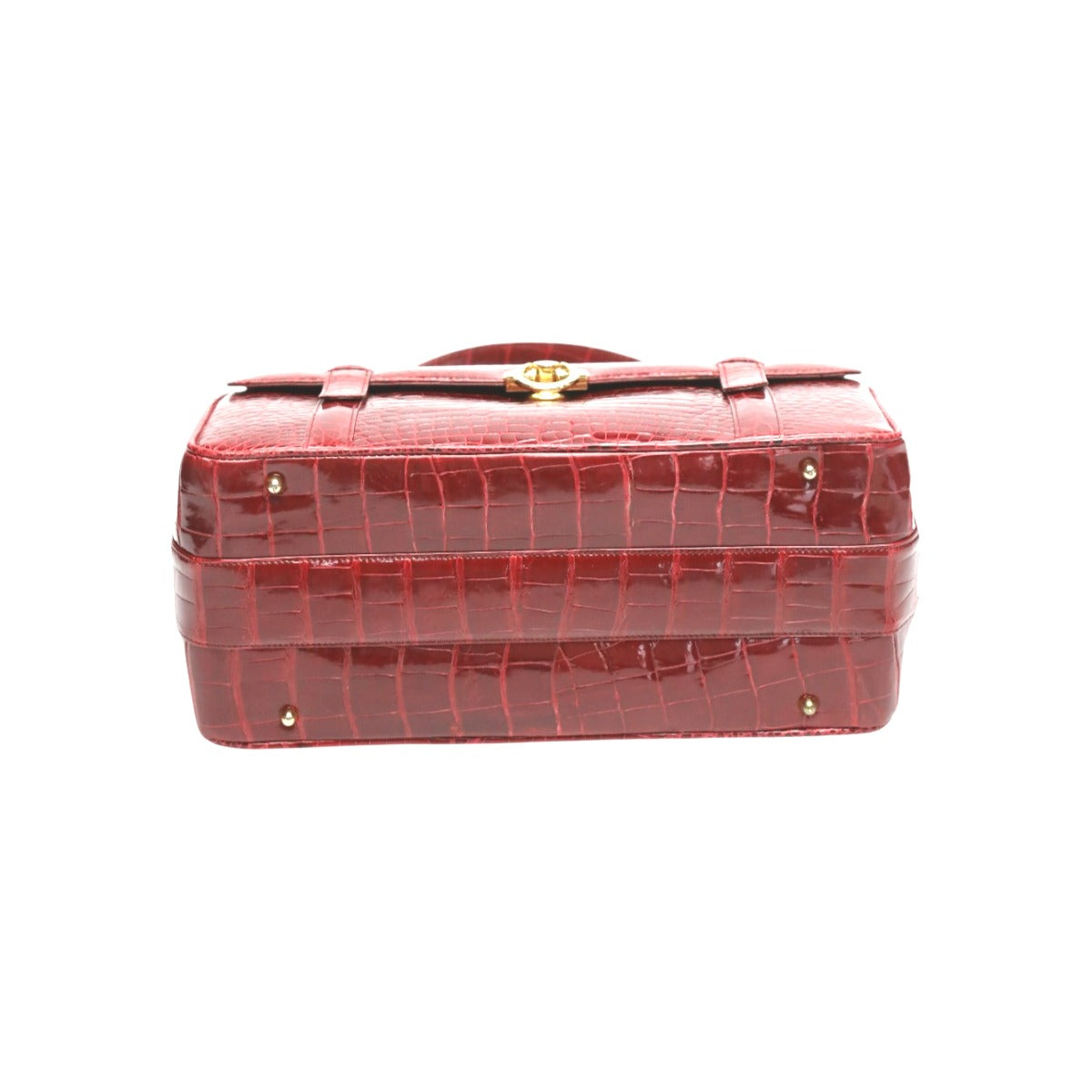 クロコダイル CROCODILE ハンドバッグ
2WAYバッグ レザー クロコ クロコダイル レッド 【SS】
【中古】