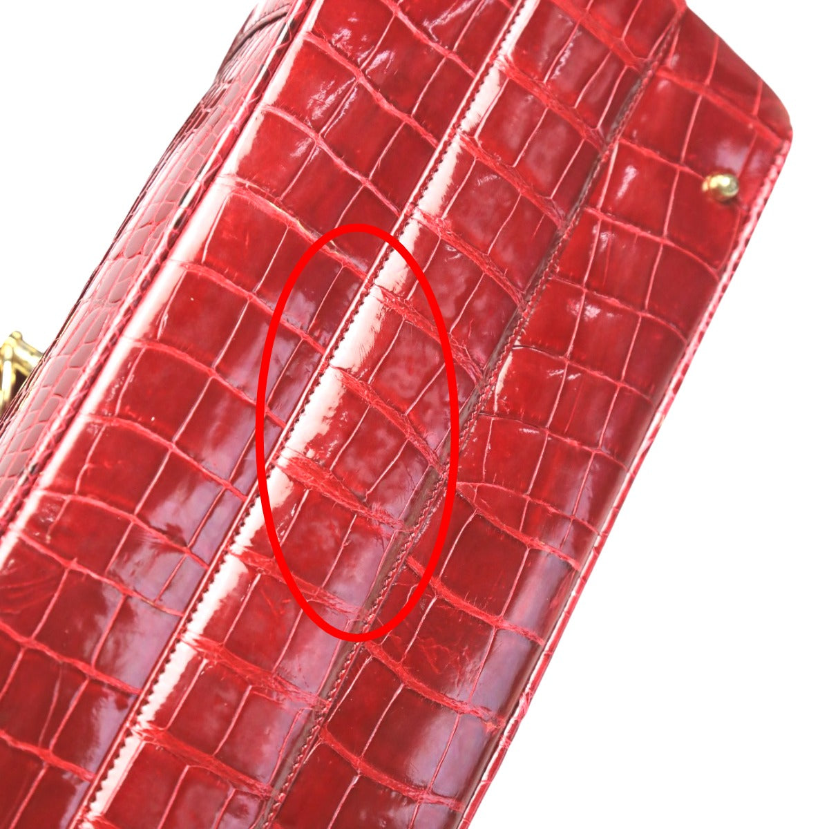 クロコダイル CROCODILE ハンドバッグ
2WAYバッグ レザー クロコ クロコダイル レッド 【SS】
【中古】