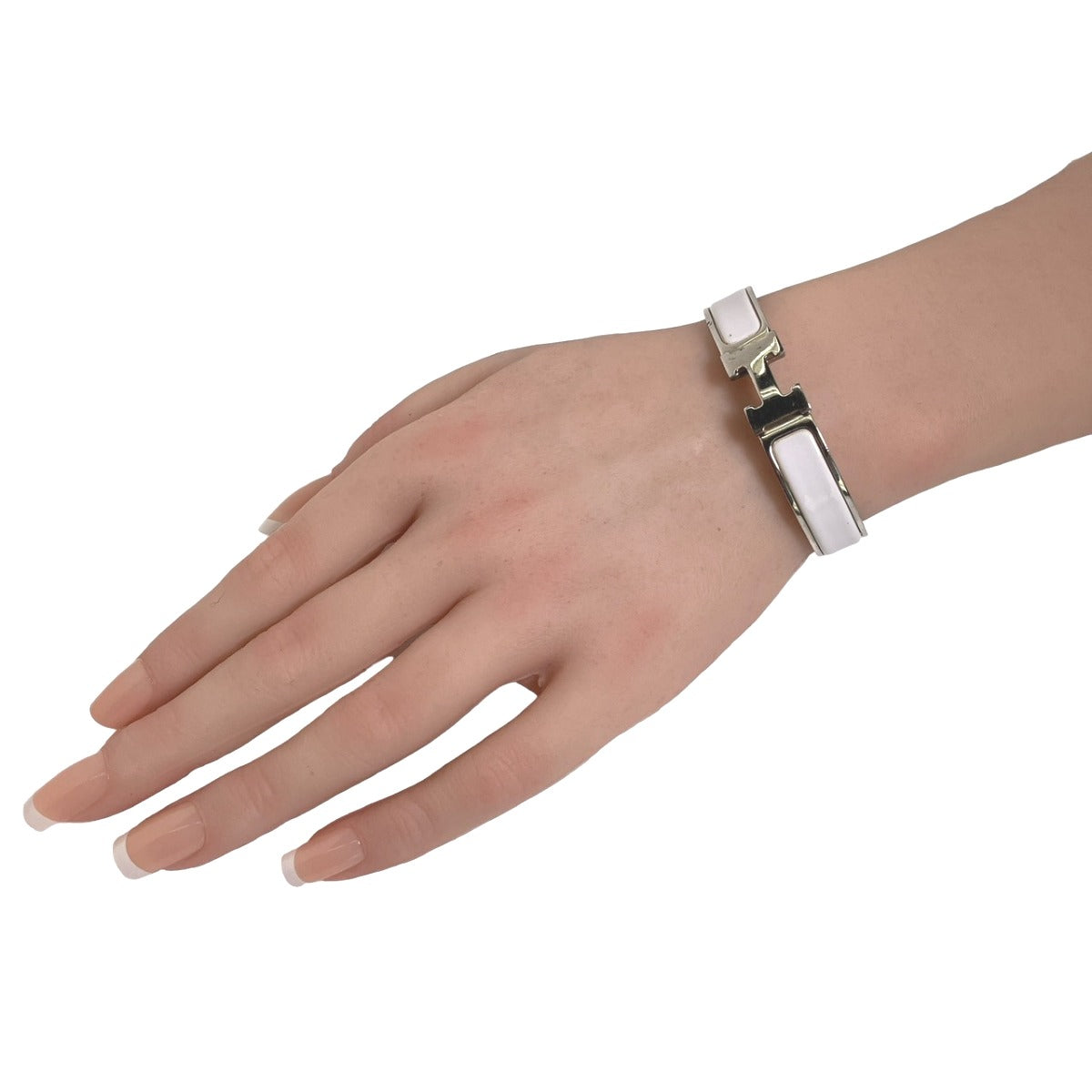 エルメス HERMES バングル
ブレスレット クリッククラック メタル ホワイト×シルバー 【SS】
【中古】