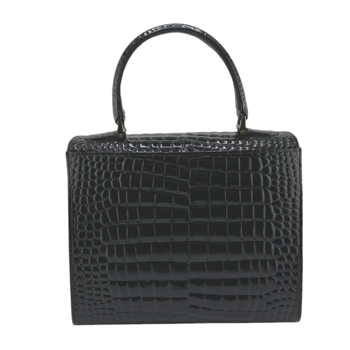 クロコダイル CROCODILE ハンドバッグ
ハンドバッグ 金金具 クロコダイル ブラック 【SS】
【中古】