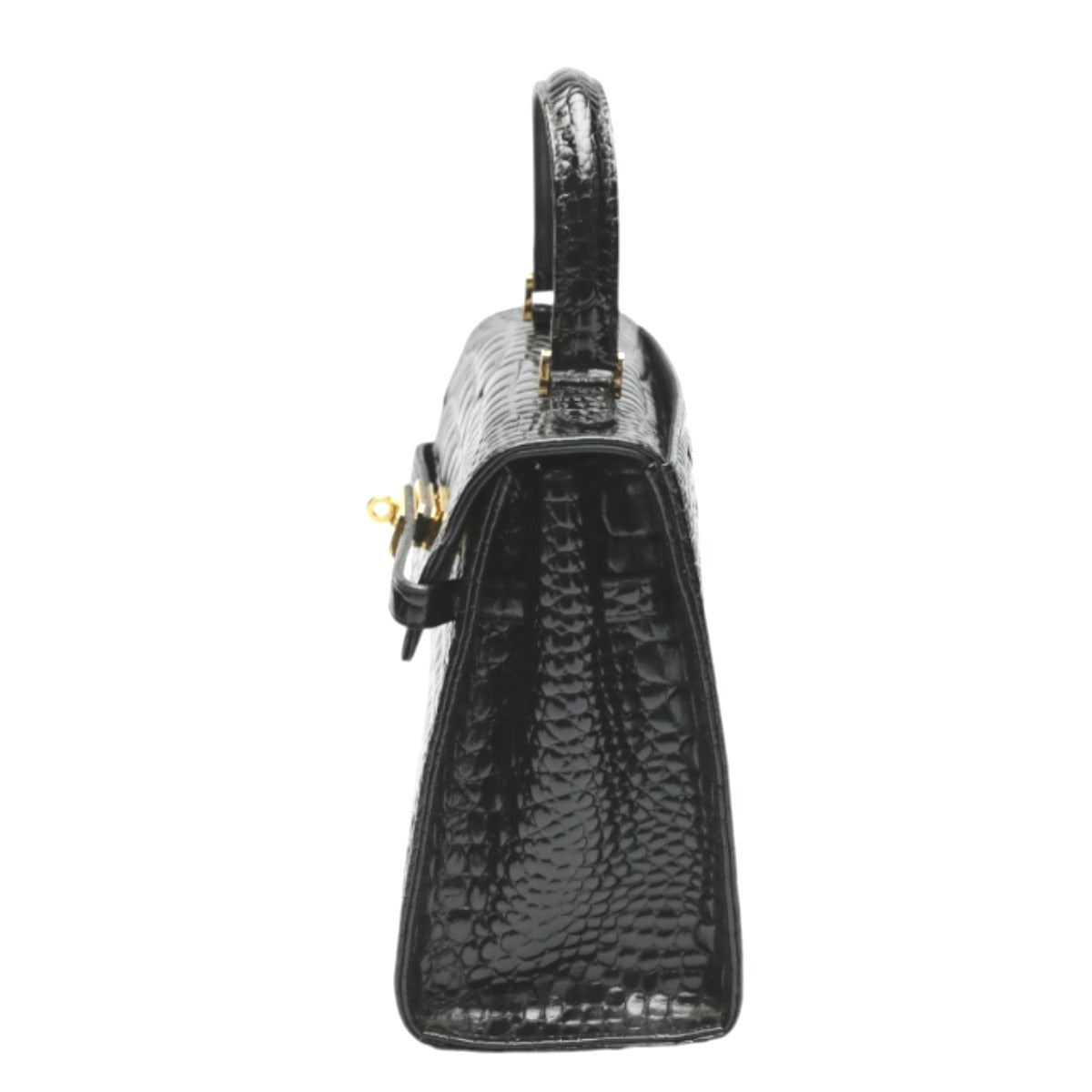 クロコダイル CROCODILE ハンドバッグ
ハンドバッグ 金金具 クロコダイル ブラック 【SS】
【中古】