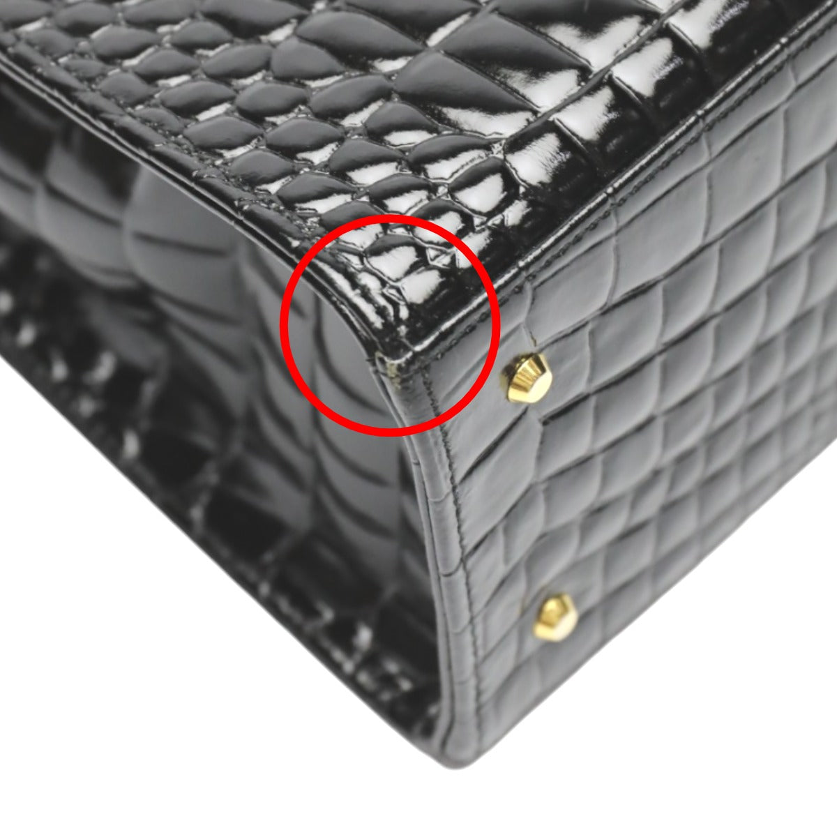 クロコダイル CROCODILE ハンドバッグ
ハンドバッグ 金金具 クロコダイル ブラック 【SS】
【中古】