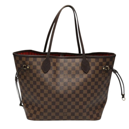 ルイヴィトン LOUIS VUITTON トートバッグ
 ショルダー ダミエ ネヴァーフルMM N51105 ブラウン LV
 【SS】
 【中古】