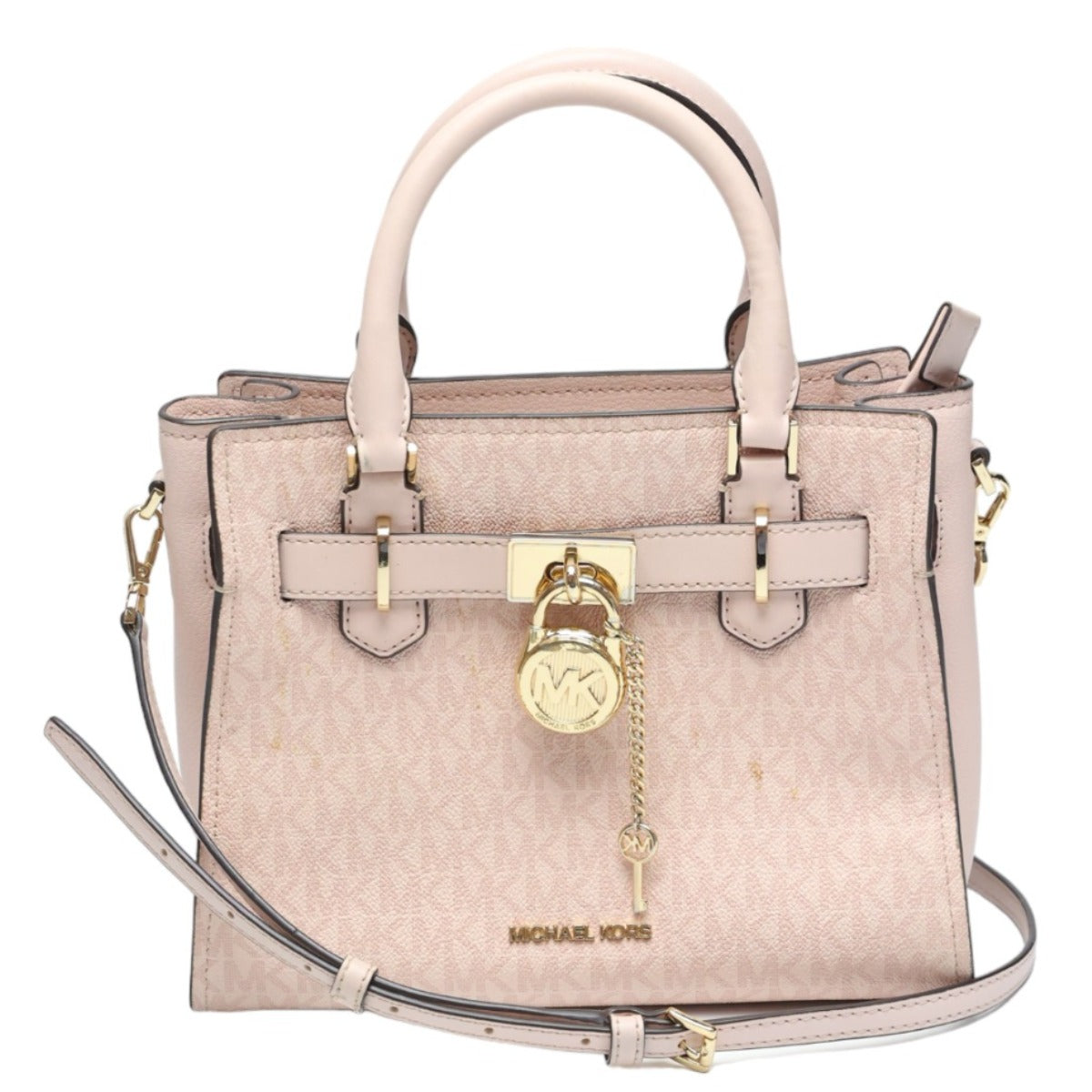 マイケルコース Michael Kors ハンドバッグ
2wayショルダーバッグ ロックペンダント PVC ピンク 【SS】
【中古】