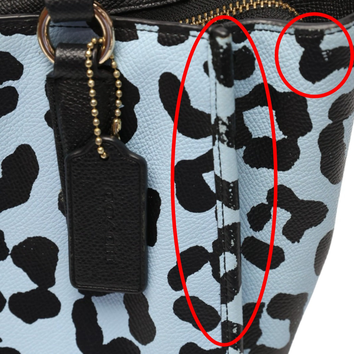 コーチ COACH ハンドバッグ
2wayバッグ ショルダーバッグ 水色×黒 【SS】
【中古】