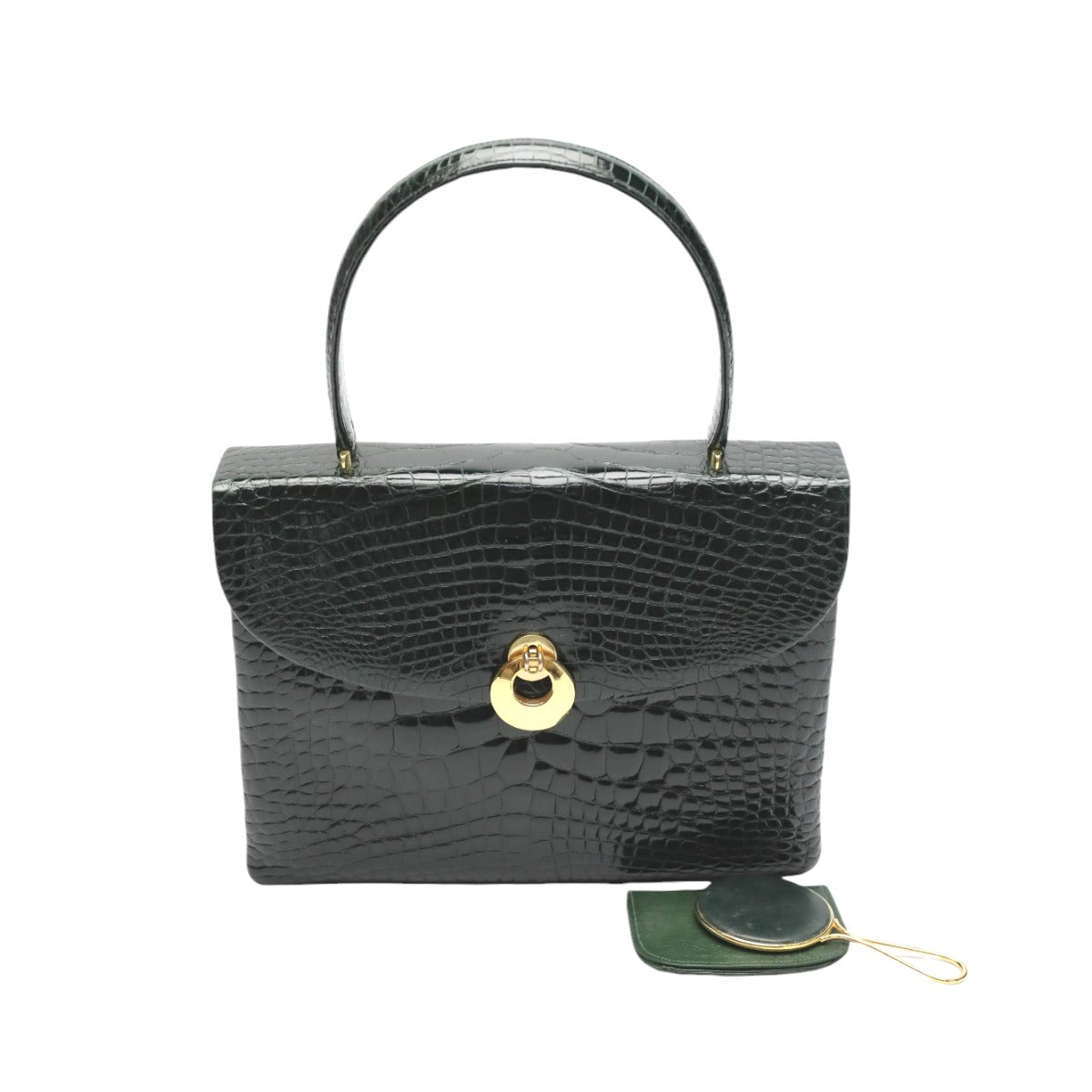 クロコダイル CROCODILE ハンドバッグ
ハンドバッグ クロコダイル ワニ革 クロコダイル グリーン 【SS】
【中古】