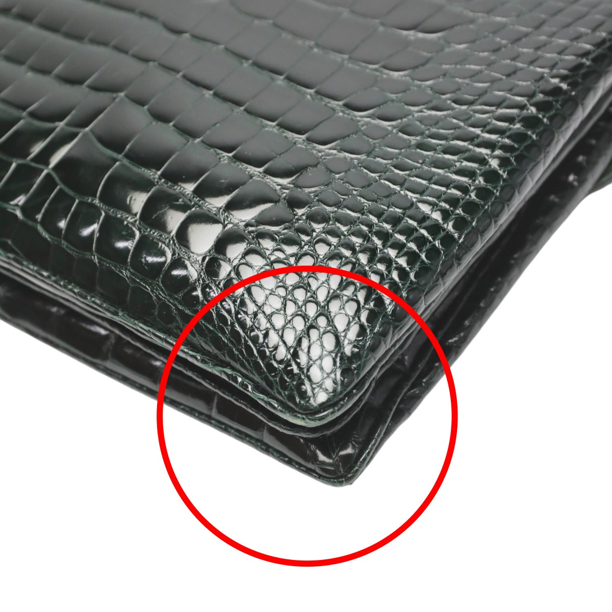 クロコダイル CROCODILE ハンドバッグ
ハンドバッグ クロコダイル ワニ革 クロコダイル グリーン 【SS】
【中古】