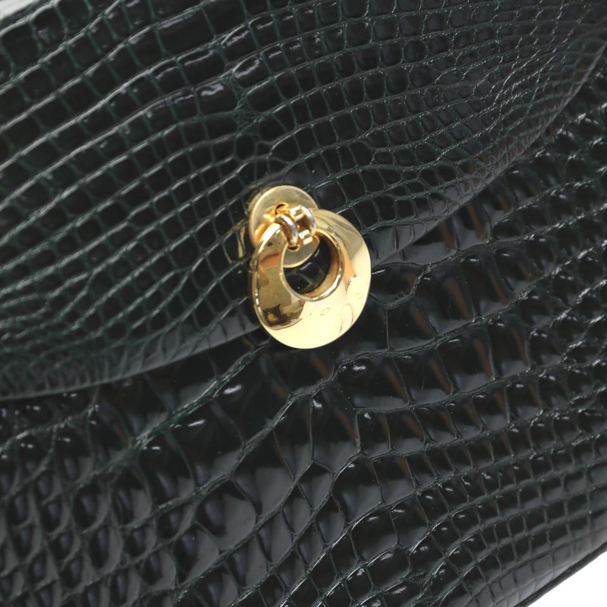 クロコダイル CROCODILE ハンドバッグ
ハンドバッグ クロコダイル ワニ革 クロコダイル グリーン 【SS】
【中古】
