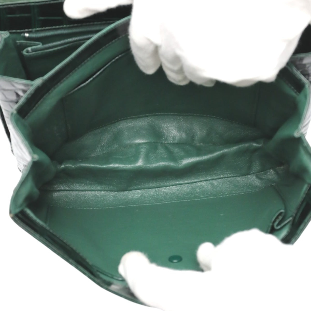 クロコダイル CROCODILE ハンドバッグ
ハンドバッグ クロコダイル ワニ革 クロコダイル グリーン 【SS】
【中古】