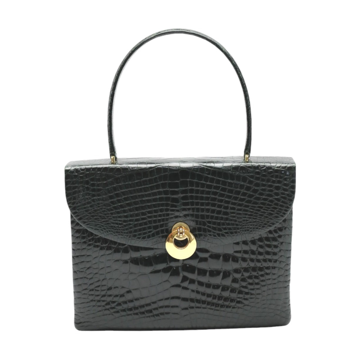クロコダイル CROCODILE ハンドバッグ
ハンドバッグ クロコダイル ワニ革 クロコダイル グリーン 【SS】
【中古】