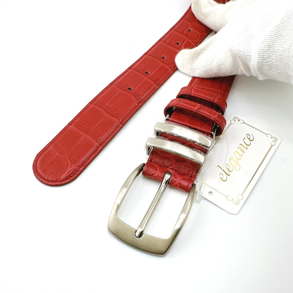 クロコダイル CROCODILE ベルト
ベルト HCP社 GERBERA クロコダイル MHM-0005 レッド 【SS】