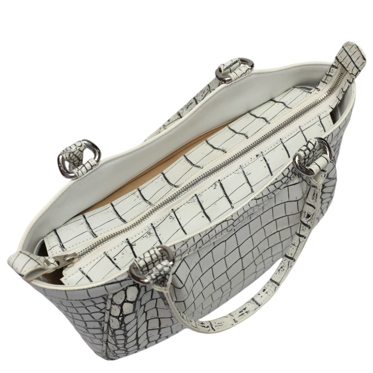 クロコダイル CROCODILE ハンドバッグ
トートバッグ クロコダイル JRA ホワイト 【H】
【中古】