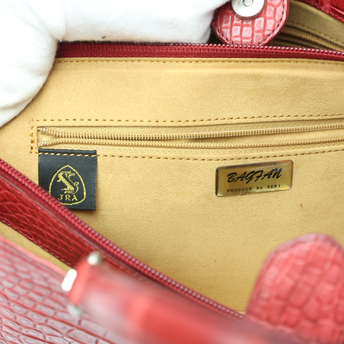 クロコダイル CROCODILE ハンドバッグ
ショルダーバッグ JRA 日本製 2WAY クロコダイル レッド 【SS】
【中古】