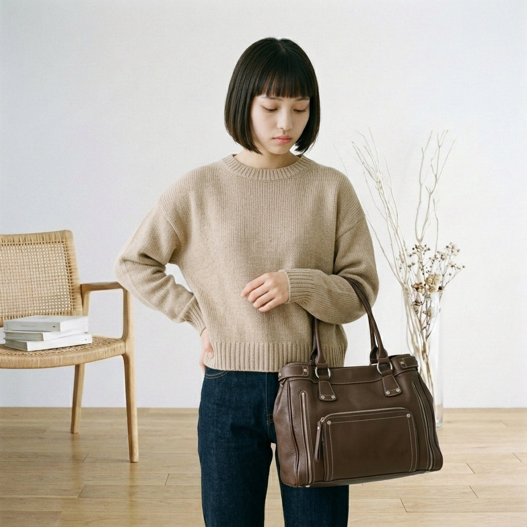 ロンシャン Longchamp トートバッグ
ハンドバッグ ロンシャン レザー レザー ブラウン 【SS】
【中古】