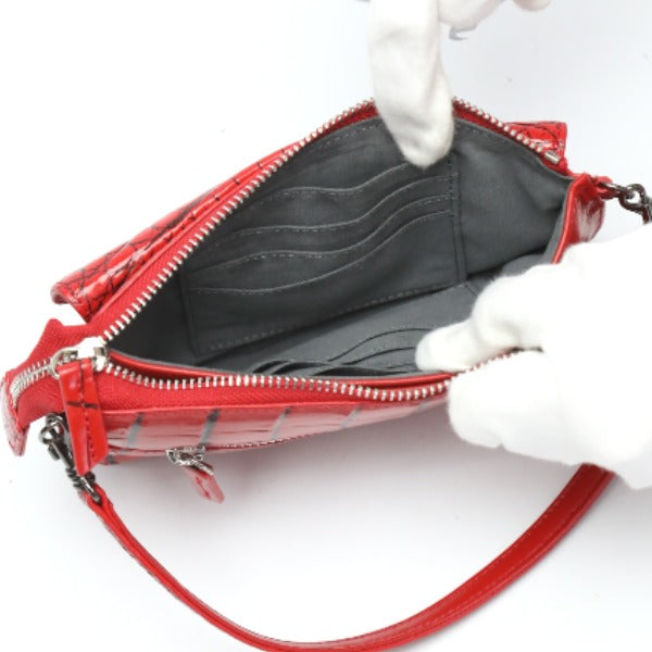クロコダイル CROCODILE ショルダーバッグ
ポーチ 2WAY ポシェット クロコダイル LB-3079 レッド 【SS】