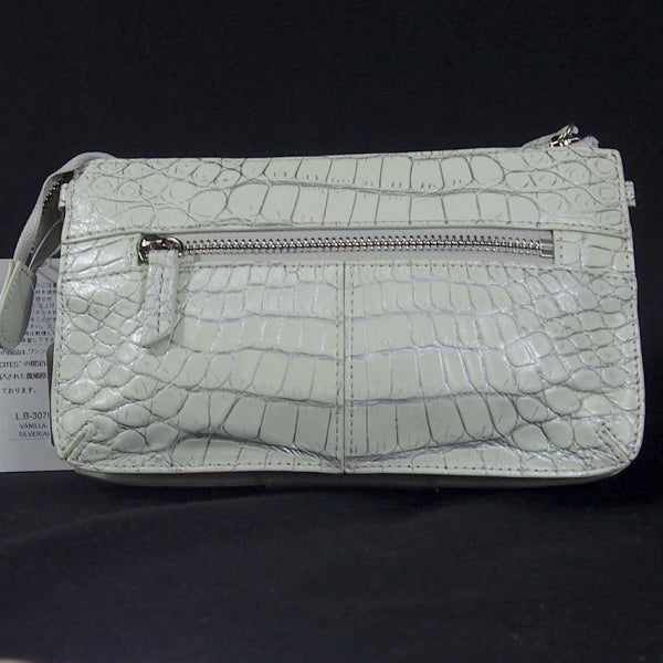 クロコダイル CROCODILE ショルダーバッグ
2WAYショルダーポシェット クロコダイル シルバーライン VANILLA LB-3079 ホワイト 【SS】